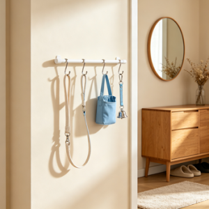 HarborPaw Entryway Leash Hook Rail
